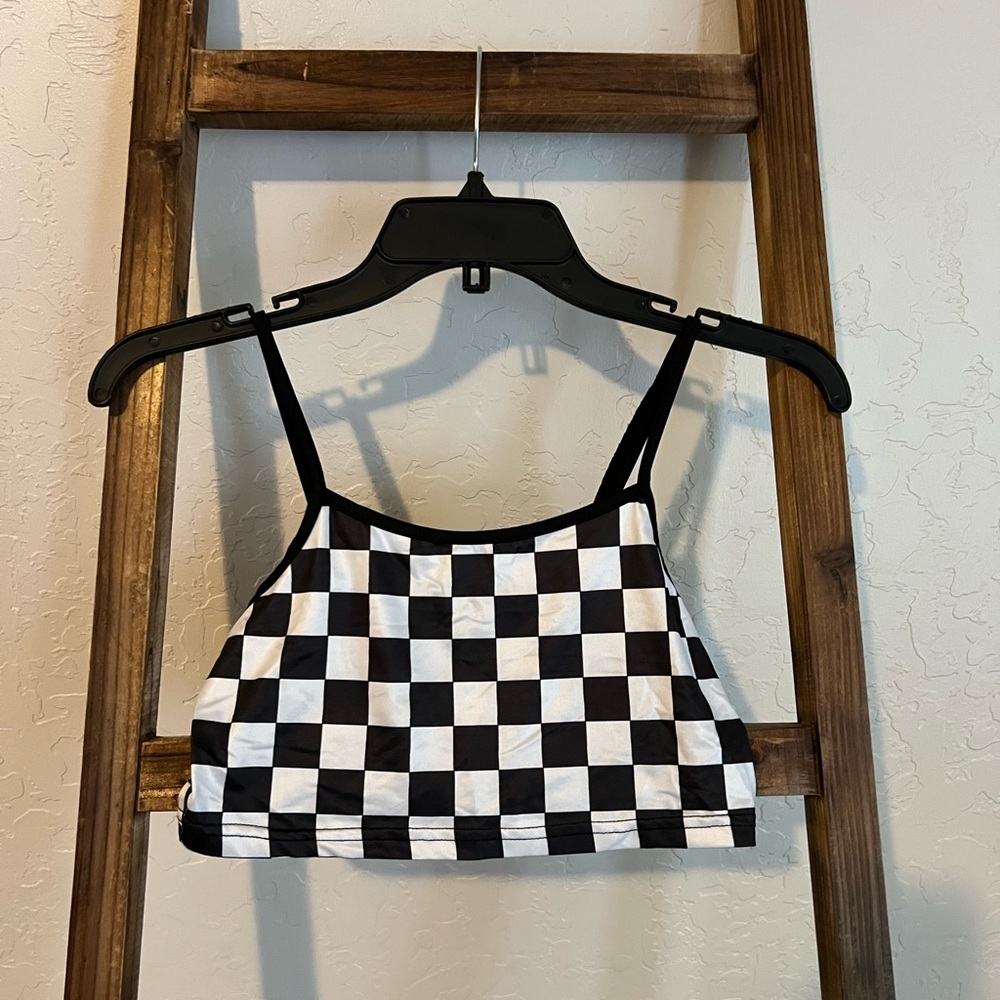 Checkerd tank top